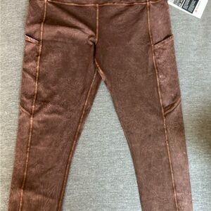 Lululemon Brown Textured Leggings